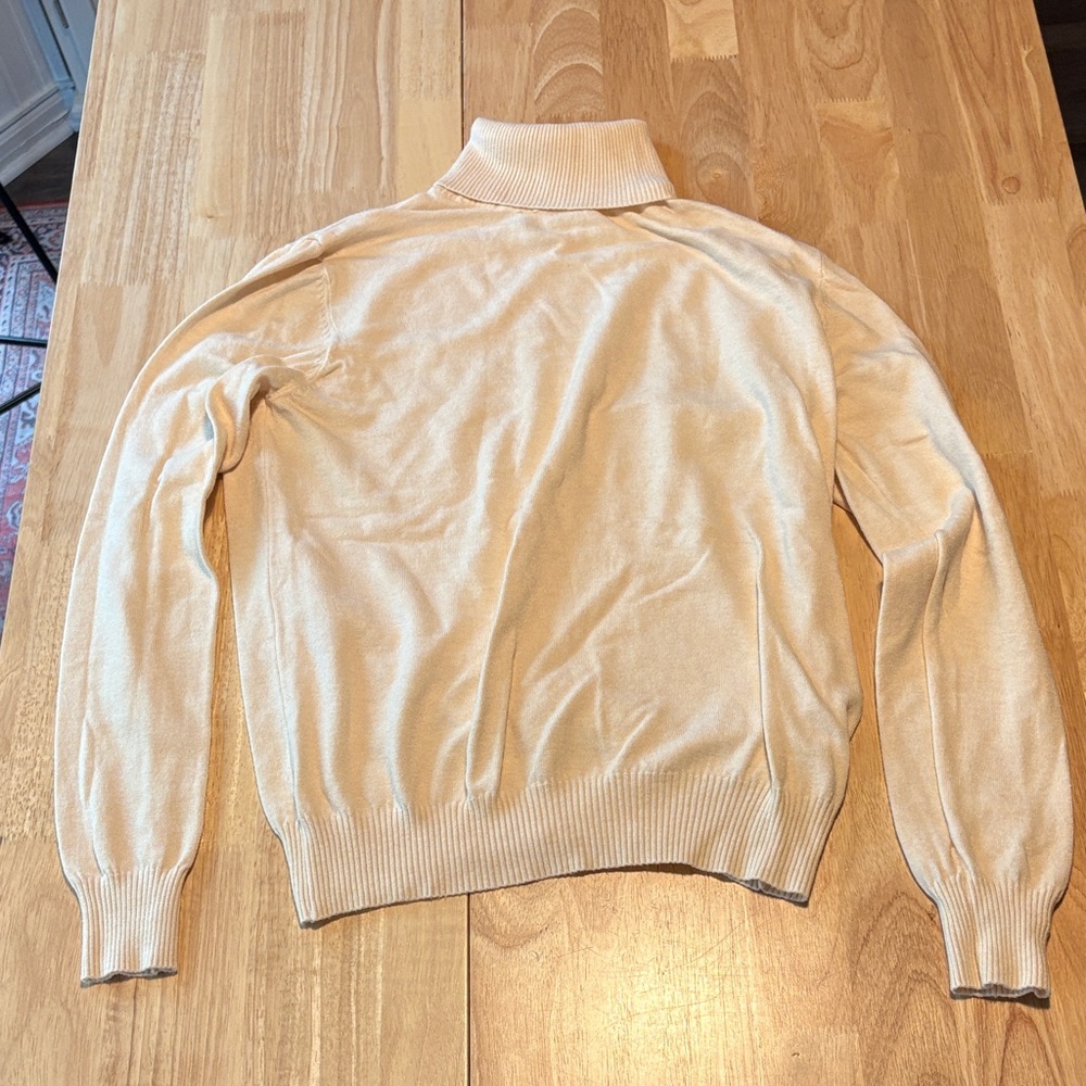 Chic Beige Turtleneck Sweater